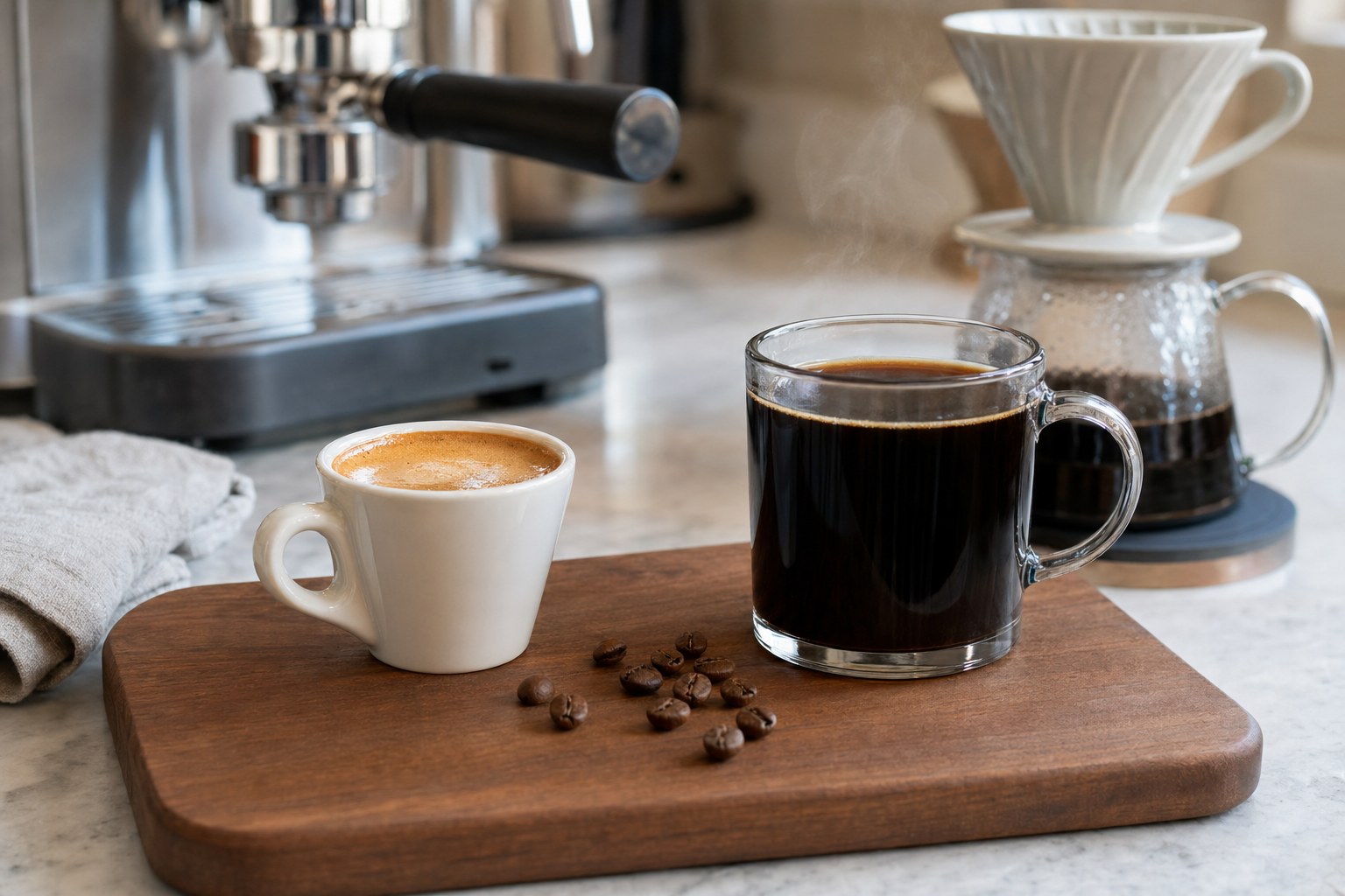 Espresso vs Coffee: Caffeine, Brewing, and Taste Compared